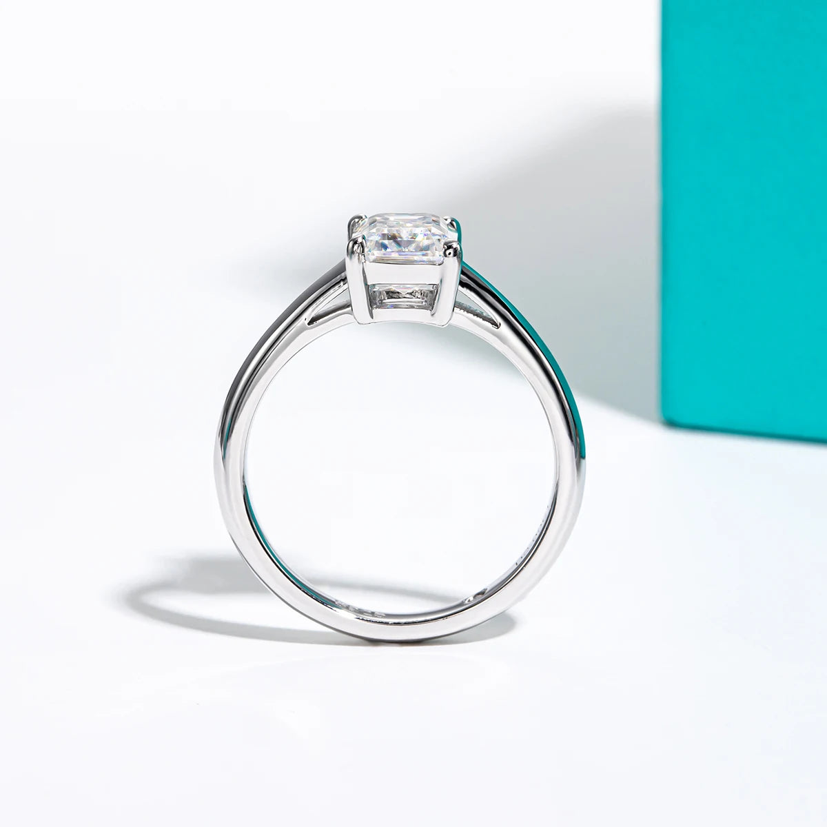 טבעת מלבן עיצוב נקי - Secret